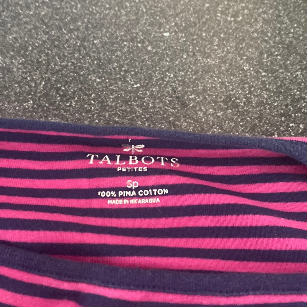 Talbots s/s striped jersey